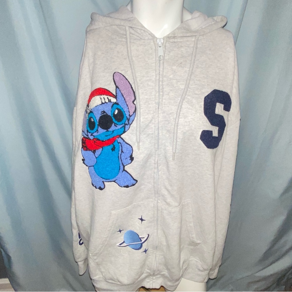 Disney Gray “Stitch” Hoodie XL